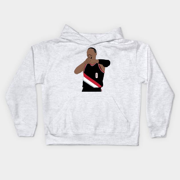 Damian Lillard Kids Hoodie by SickSticksCo